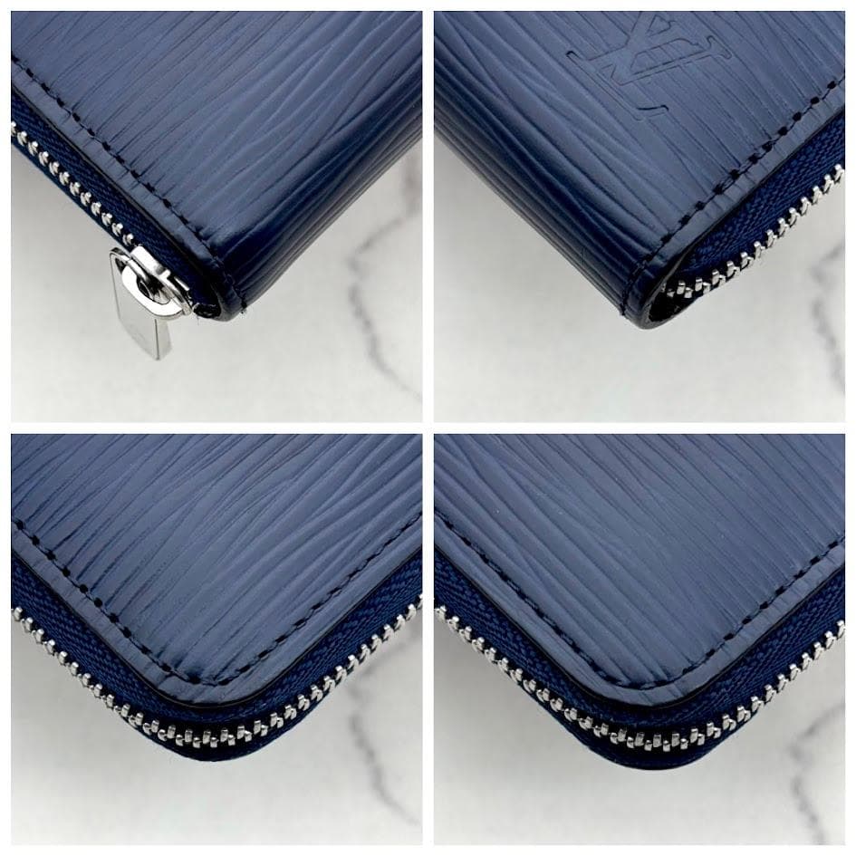 【極美品】ルイヴィトン　エピ　ジッピーパース 　ネイビー