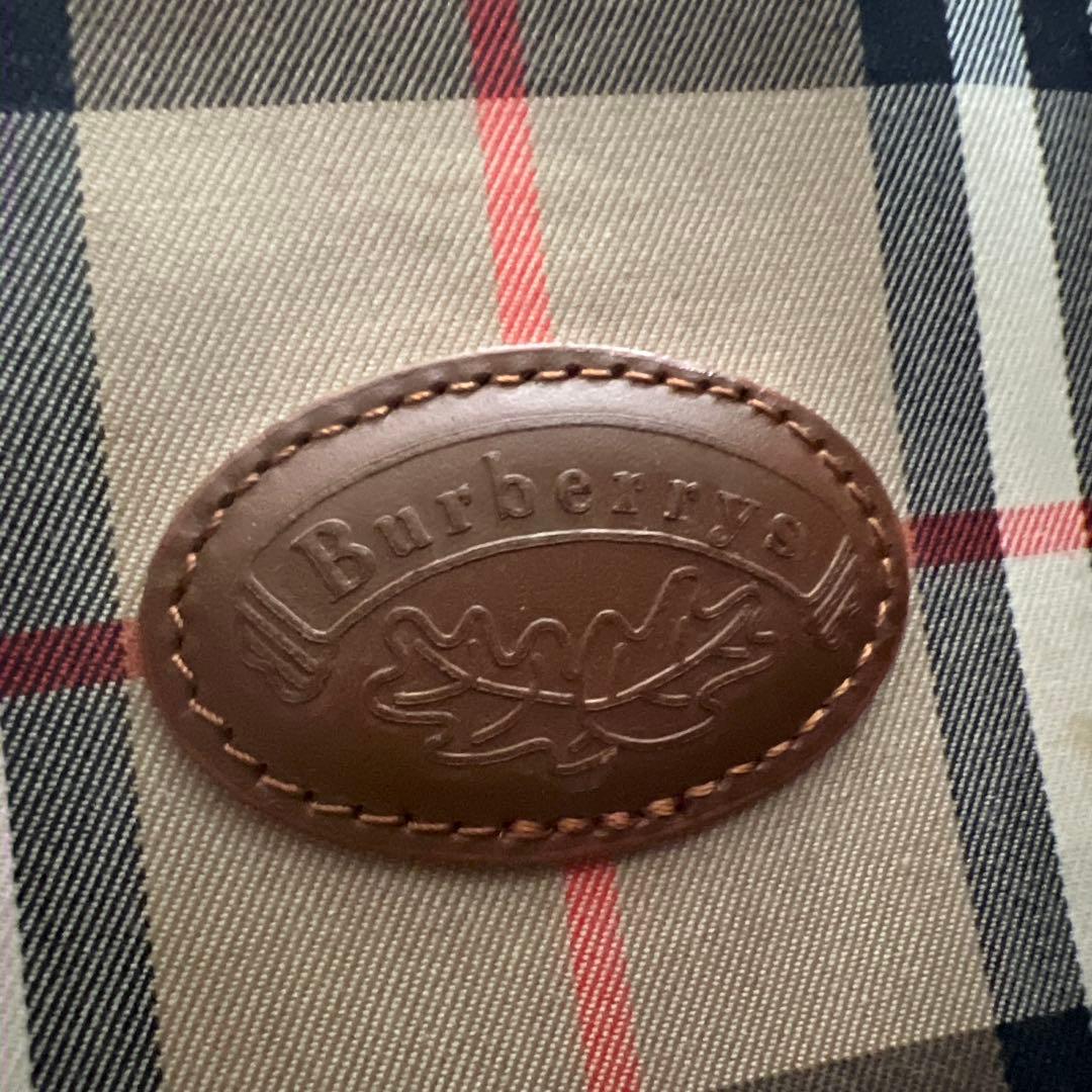最終価格　Burberry チェック柄 ボストンバッグ 南京錠付き　ビンテージ