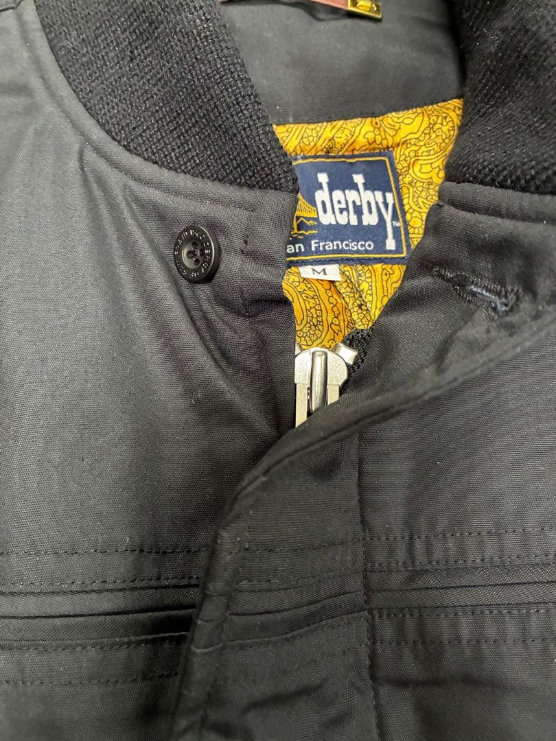 試着のみ　ダービーオブサンフランシスコ　ダービージャケット　M 黒✖️金