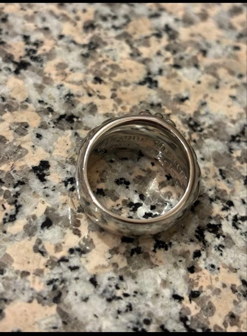 Chrom heartsフローラルクロスリング