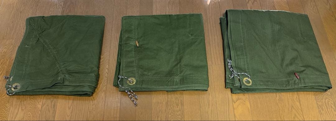 ルーマニア軍幕（オリーブ）3枚セット