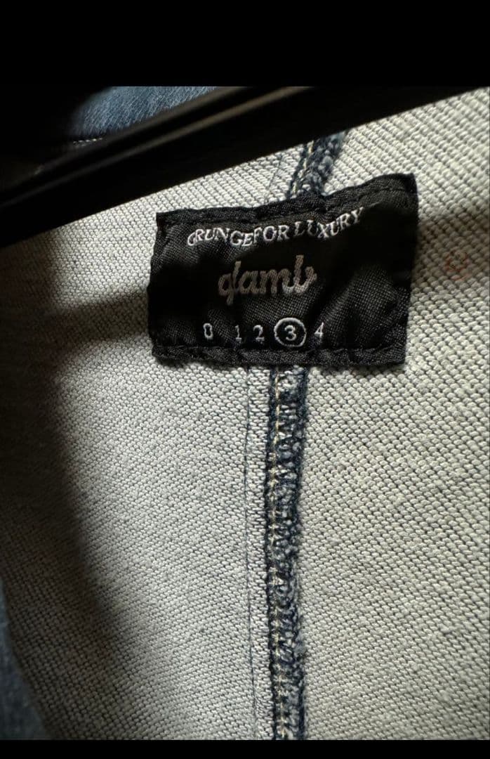 の*ぶ様 glamb Mill easy jump suit デニムブルー