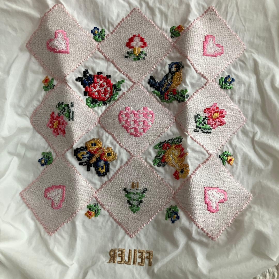 FEILER フェイラー ボールアンドチェーン　バッグ ホワイト M