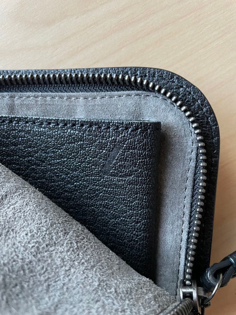 土屋鞄　茶利八方　Lファスナー パース　ケース