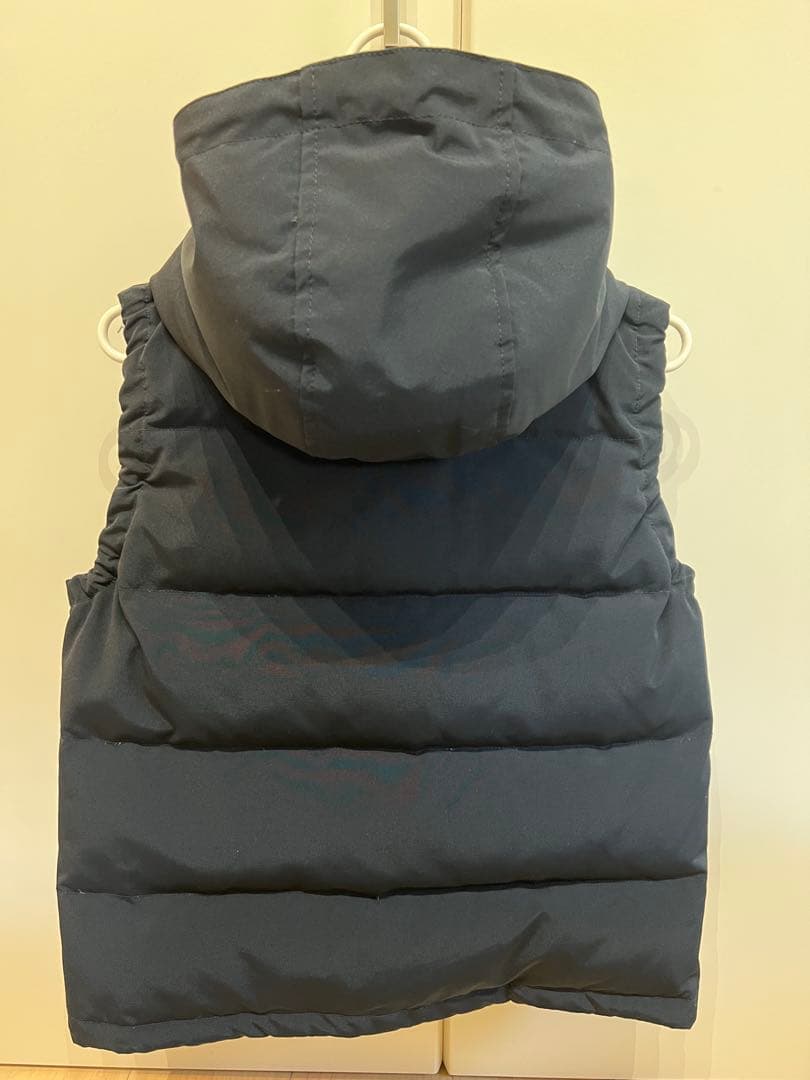 DANTON フード付きダウンベスト ブラック　36