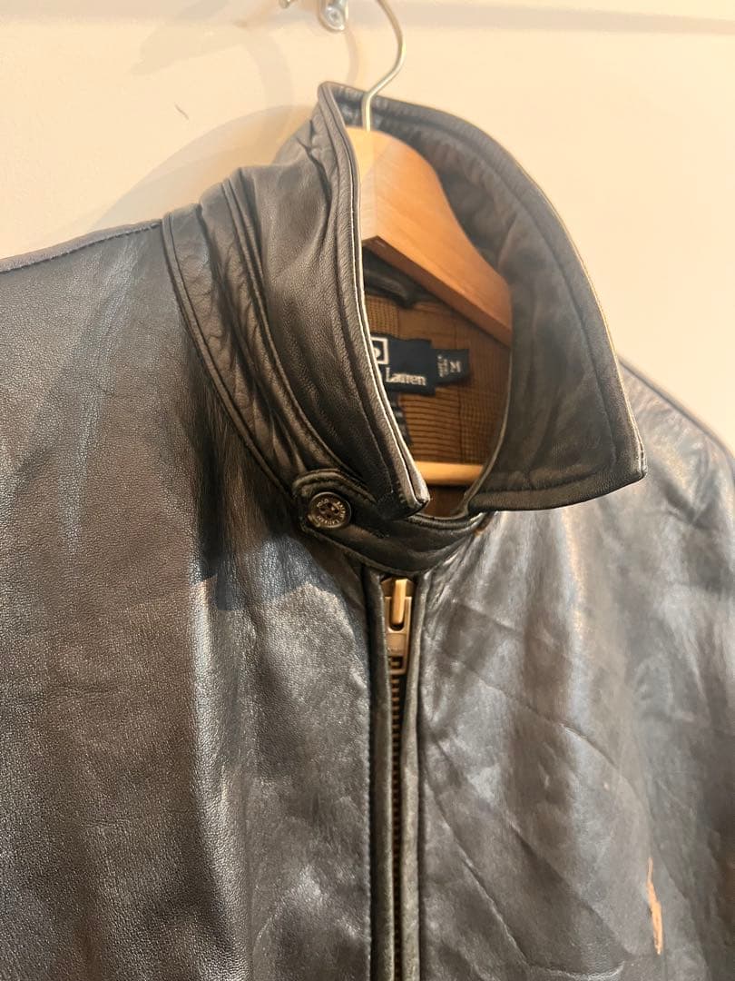 90s polo ralph lauren ラルフローレン　レザー ジャケット