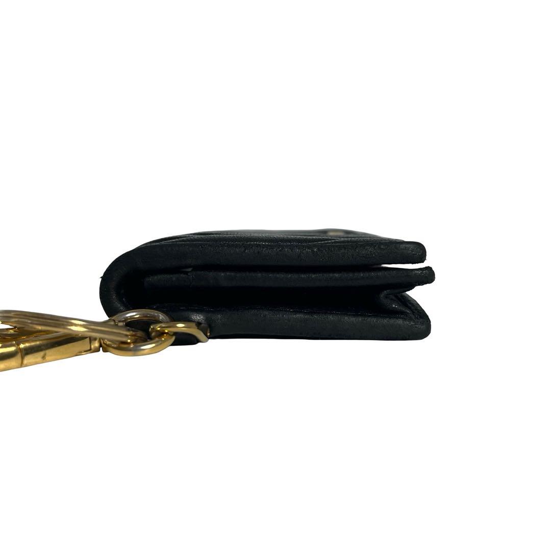 希少✨ミュウミュウ 名刺入れ カードケース キーリング マテラッセ ブラック