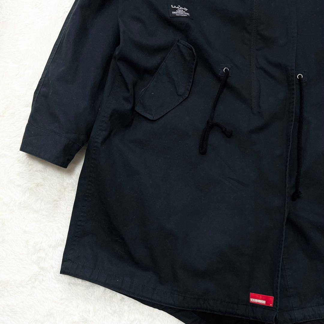 【にや】ネイバーフッド✨️10周年記念　モッズコート　ファー　取り外しフード