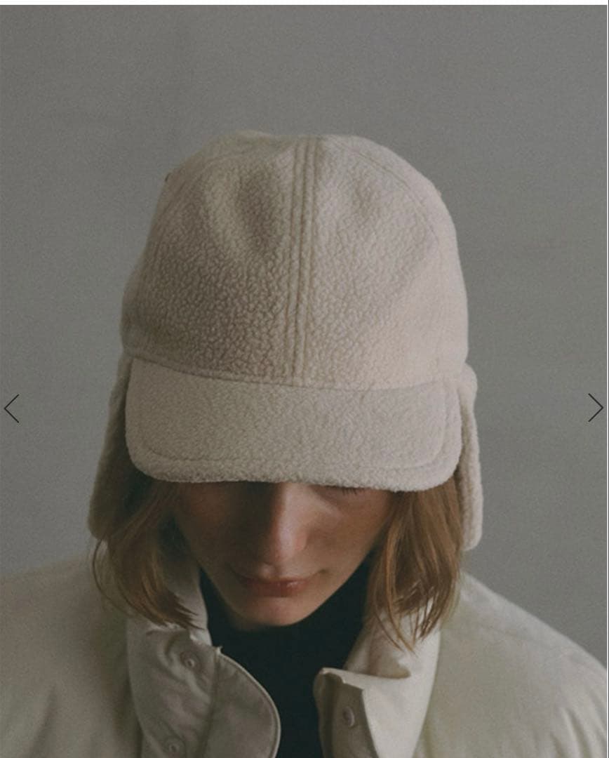 Marmot×ETRE TOKYOボアフリースキャップ ホワイト