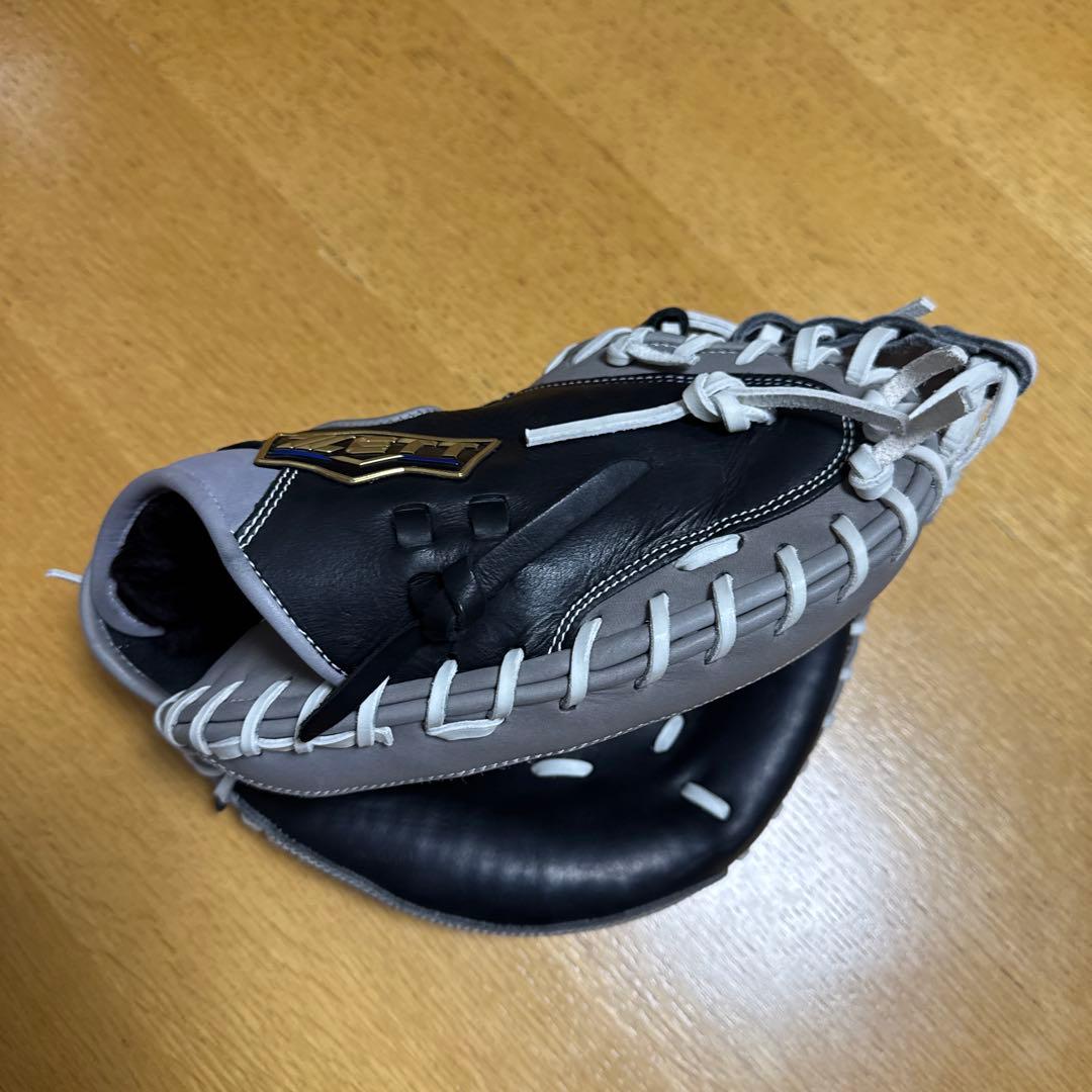 美品 ZETT ネオステイタス 軟式キャッチャーミット 湯もみ型付け済み