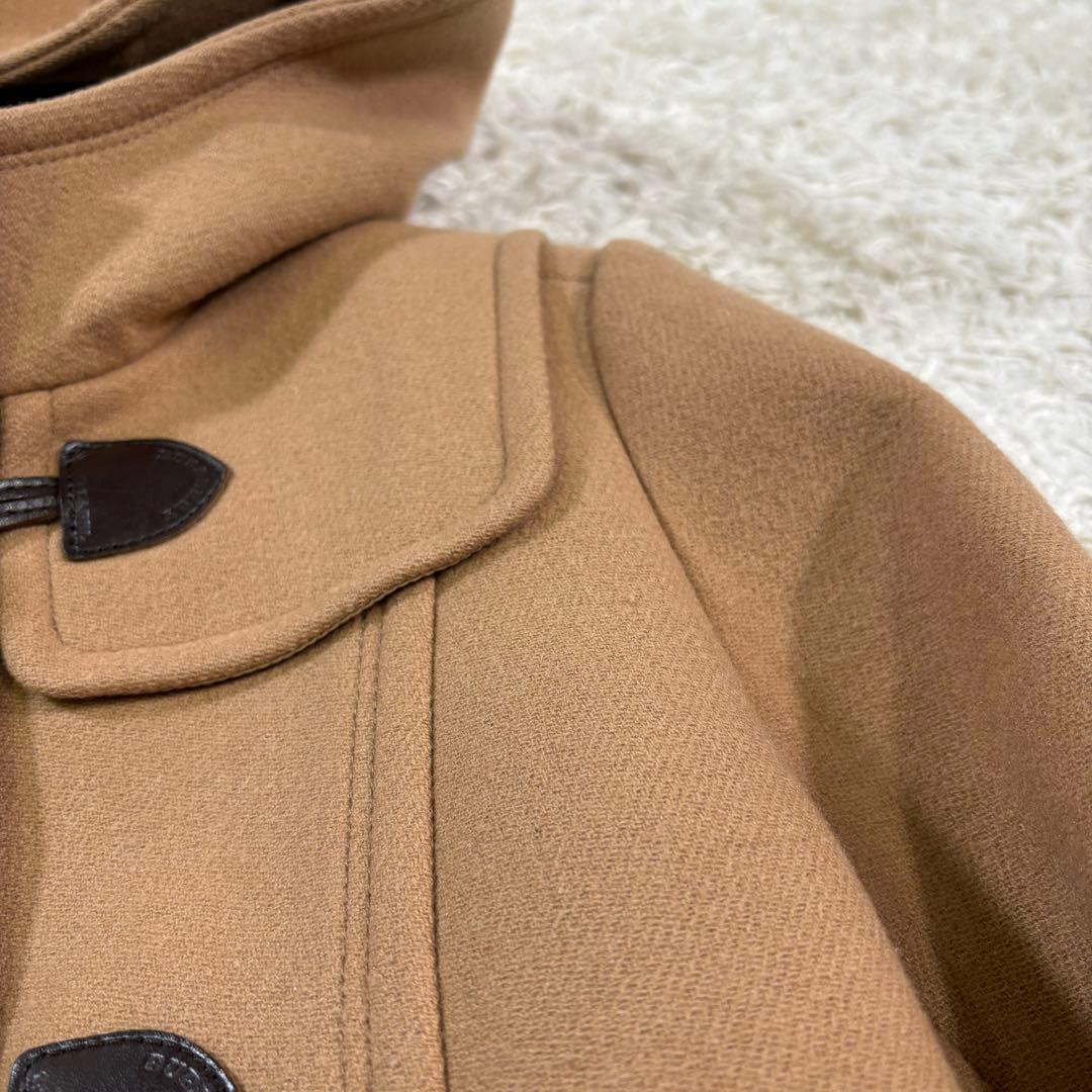 バーバリーロンドンブルーレーベル　ノバチェック　　トグル　ダッフルコート　38