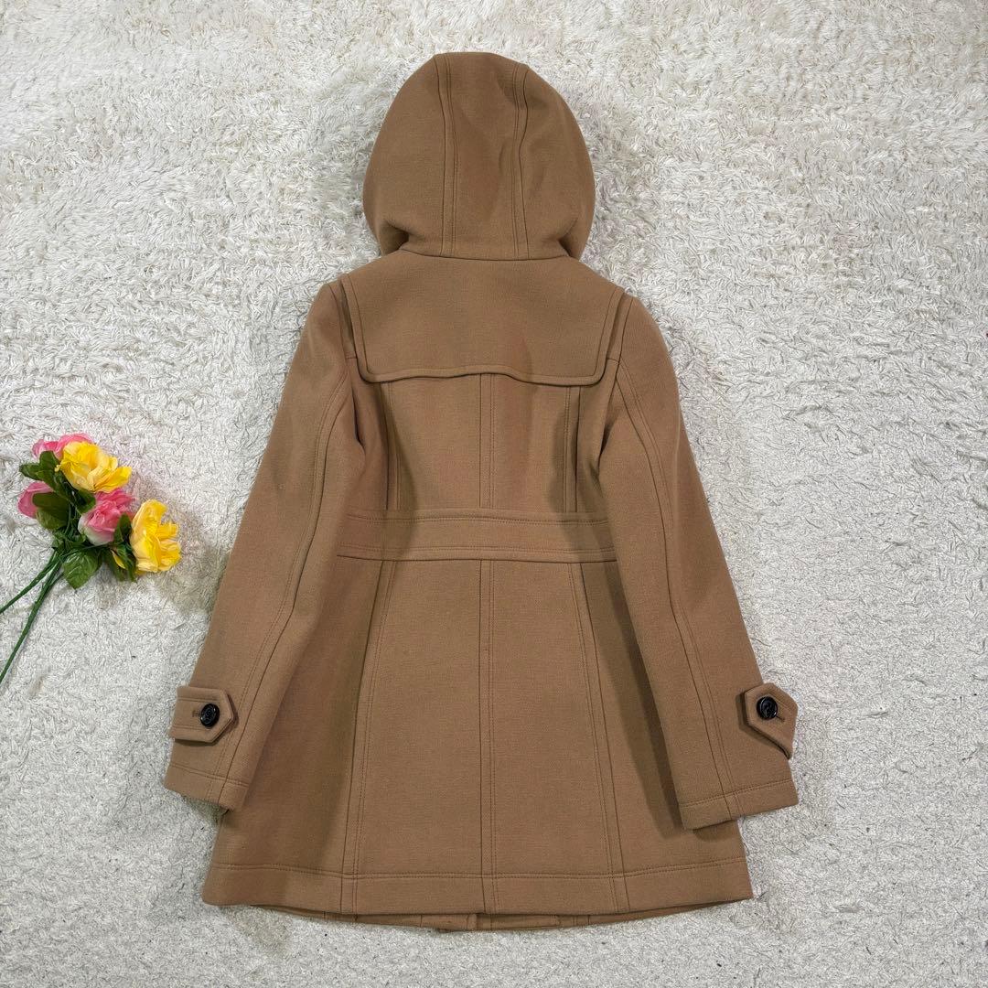 バーバリーロンドンブルーレーベル　ノバチェック　　トグル　ダッフルコート　38