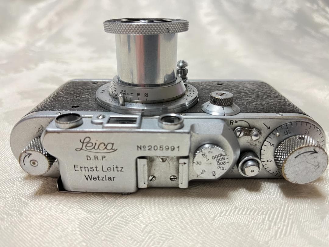 Leica Ⅲa 1936年　Elmar 50mm F3.5と純正キャップ　希少