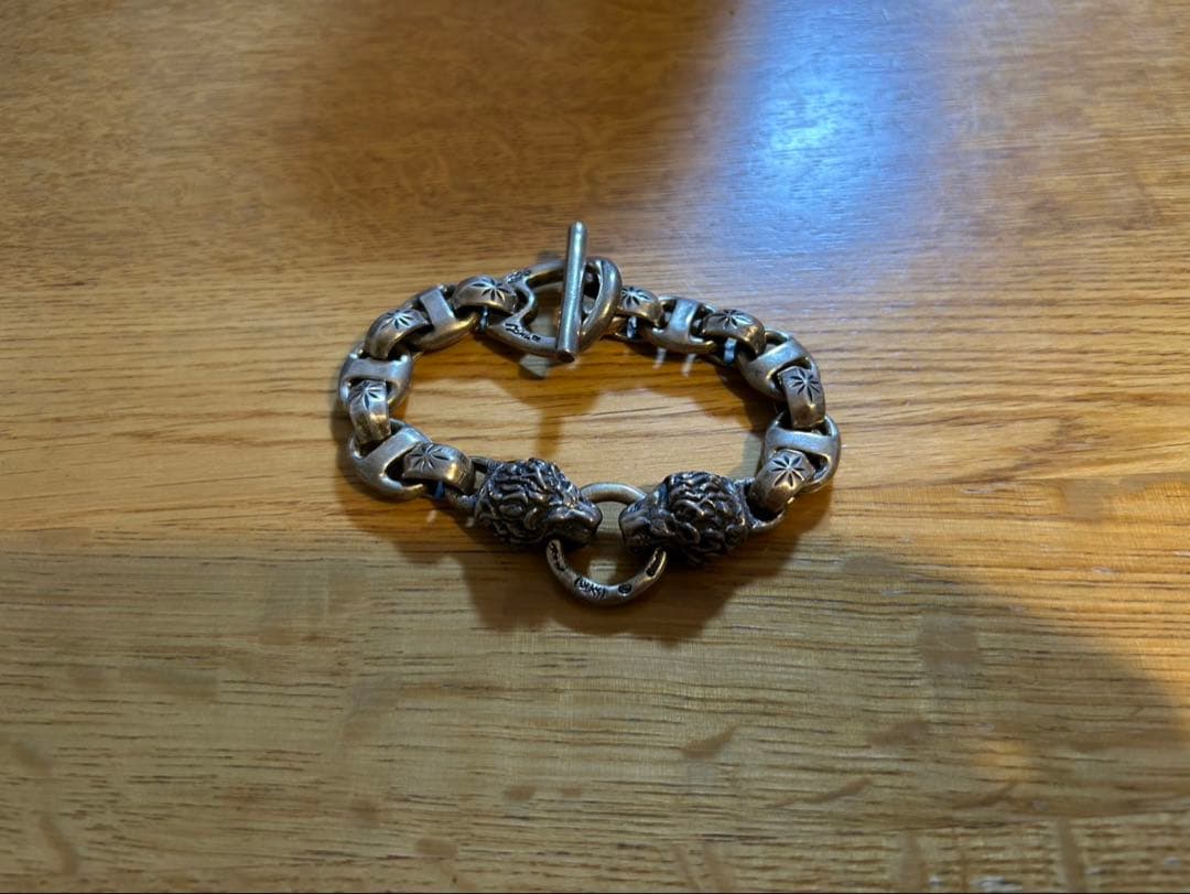 Bill Wall Leather カスタムブレスレット ライオンヘッド