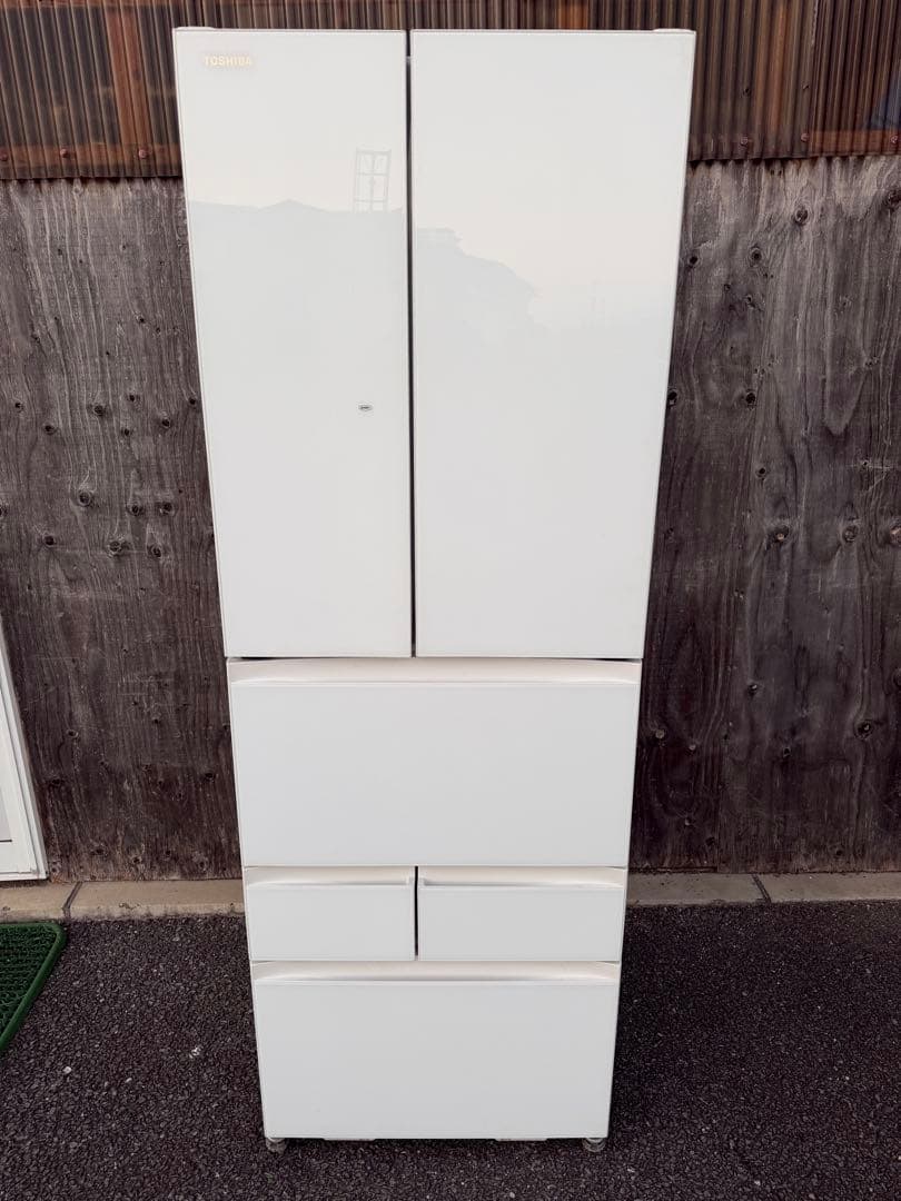 奈良発 訳あり 2021年製 6ドア フレンチドア冷蔵庫 東芝 460L