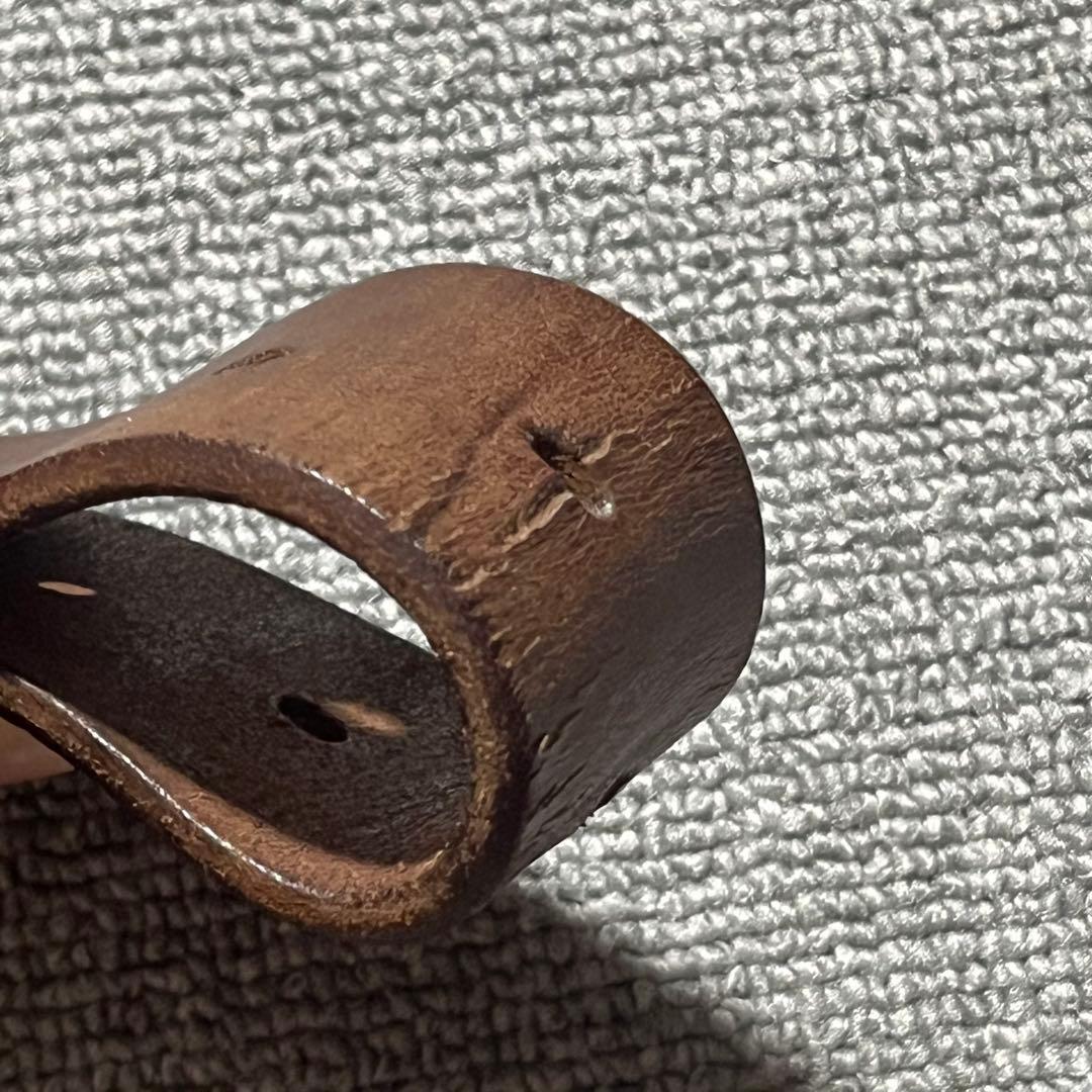 warehouse ウエアハウス 本革 レザー ギャリソン ベルト 無地 旧ロゴ