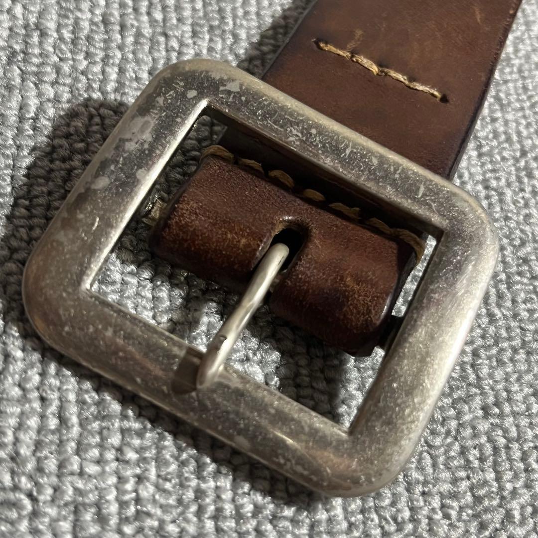 warehouse ウエアハウス 本革 レザー ギャリソン ベルト 無地 旧ロゴ