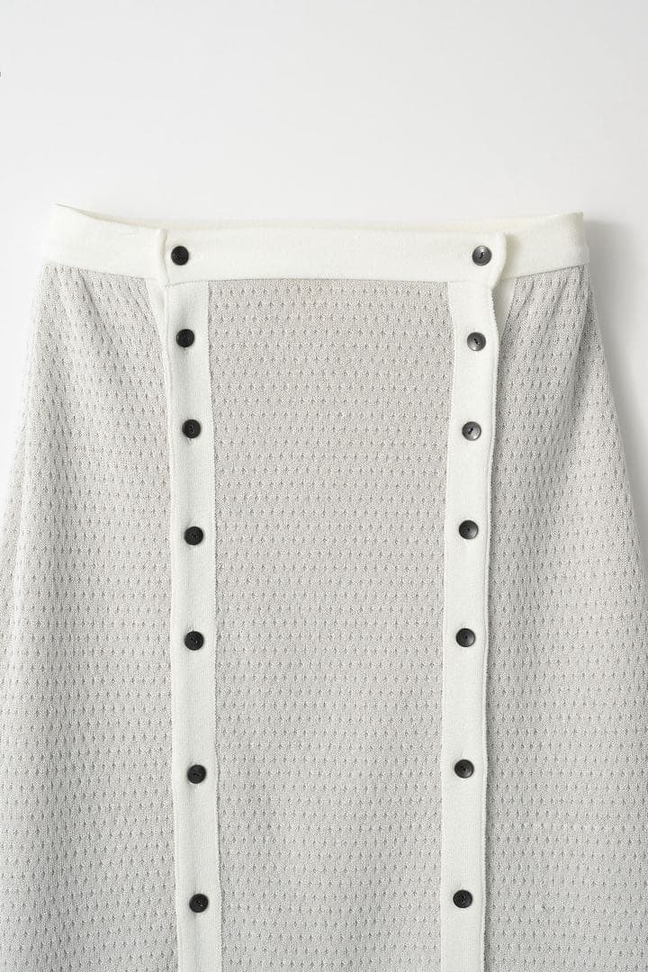 スカート MURRAL Jewel knit skirt (White)