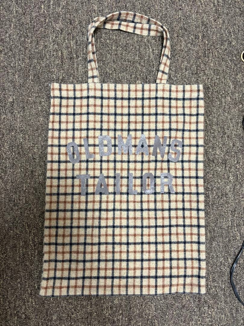 OLD MANS TAILOR チェック柄バッグ