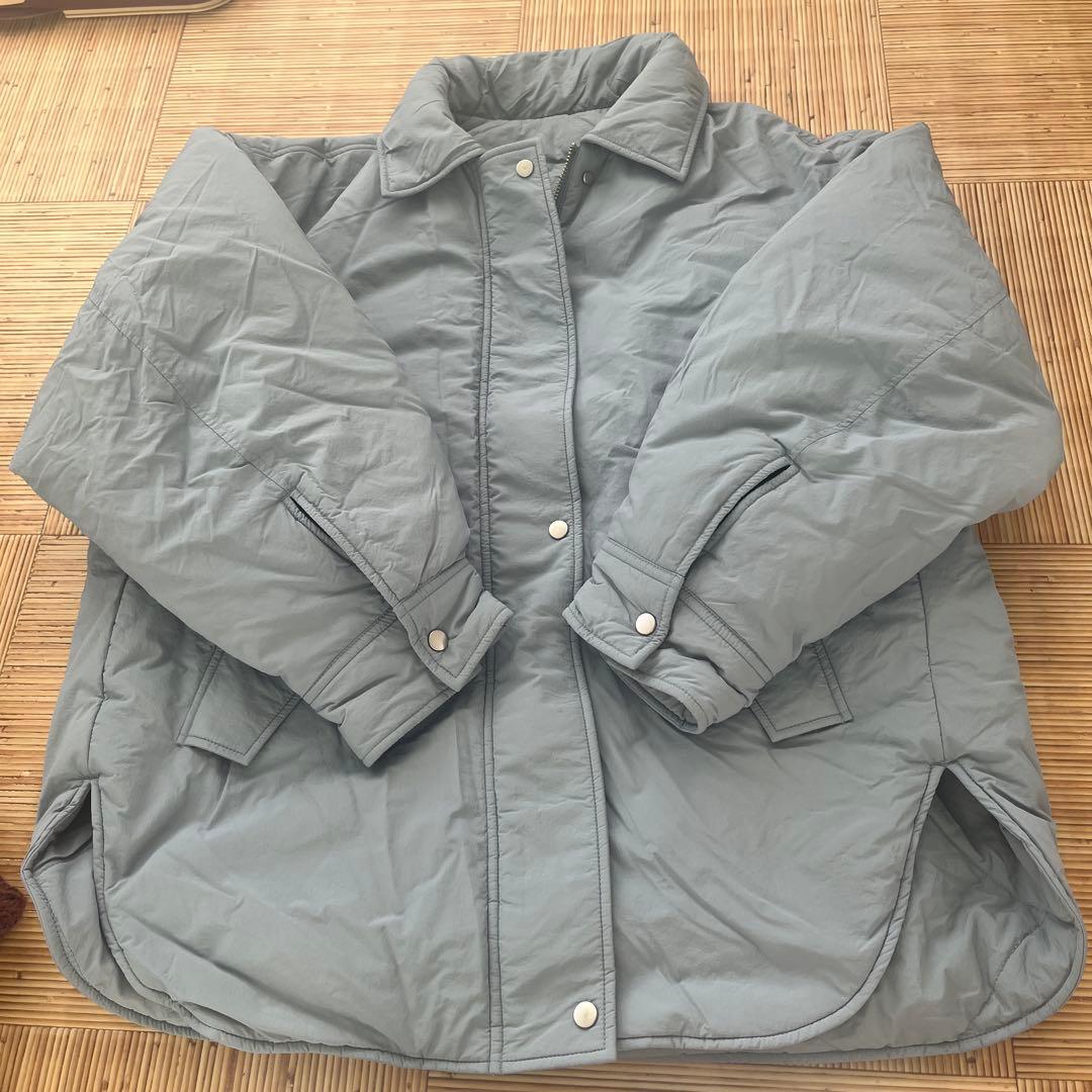 アダムエロペ　サステナブル　パデットシャツブルゾン　美品　広瀬アリス　着用