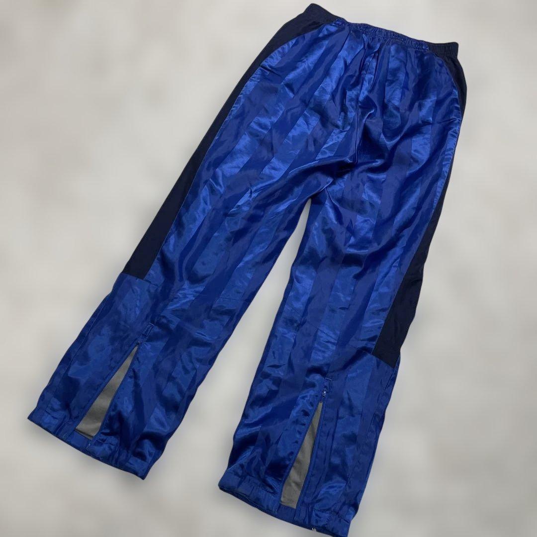 PUMA プーマ　上下セットアップ　青　ストライプ　光沢　スポーツジム　部活