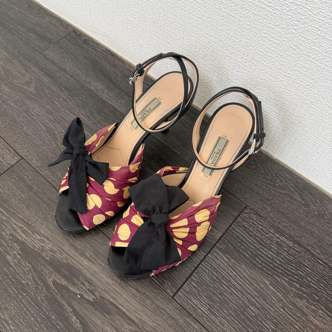【希少価値高！】PRADA プラダ RIBBON PUMPS SHOES