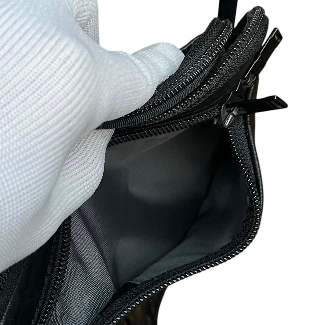 【美品】PORTER AMAZE レザー ボディバッグ ショルダー 斜めがけ 黒