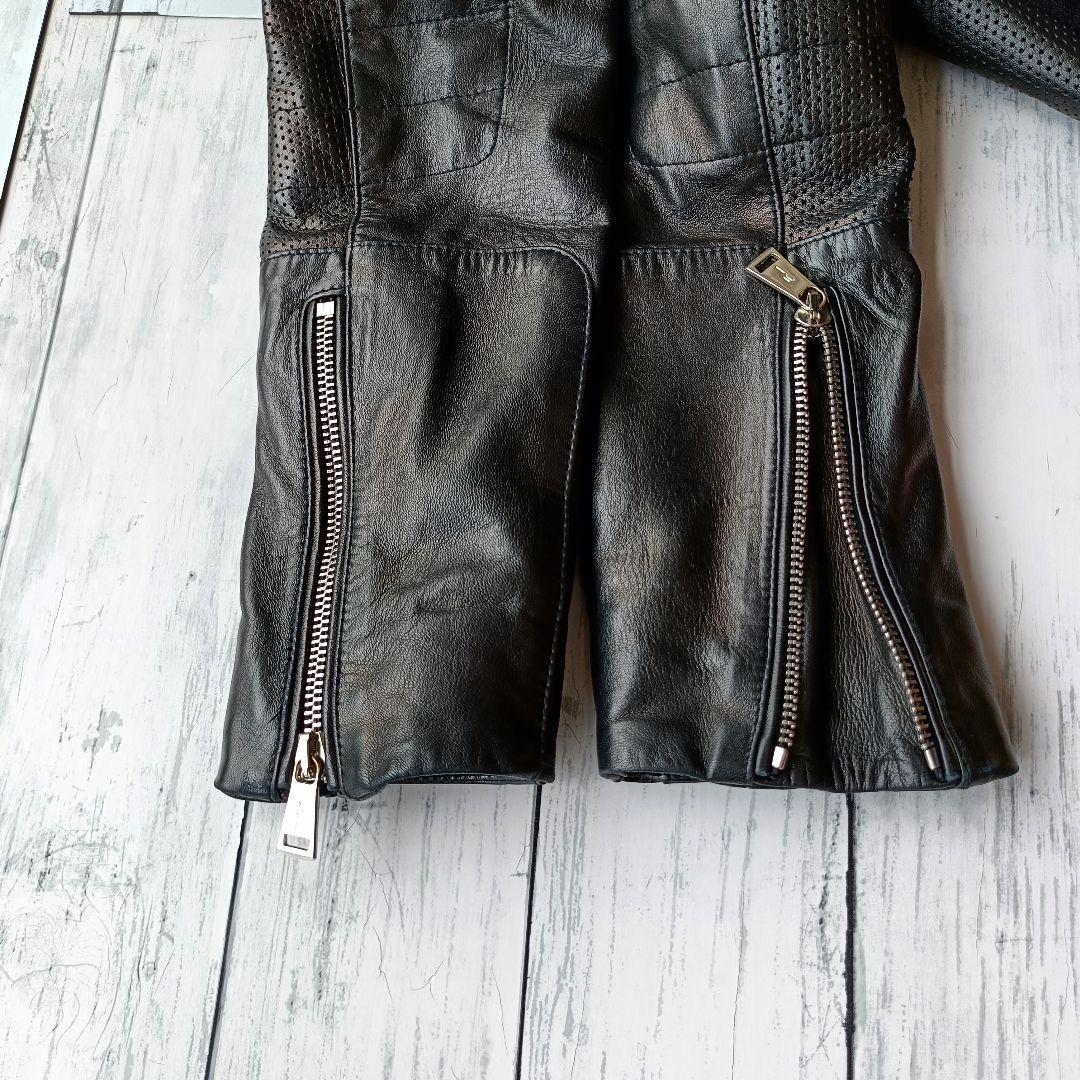 ラルフローレン レザージャケット 羊革 0サイズ レディース ライダース