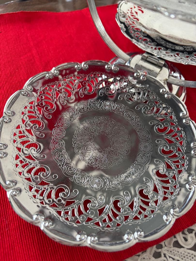 イギリス ケーキスタンド バタフライ型 アンティーク