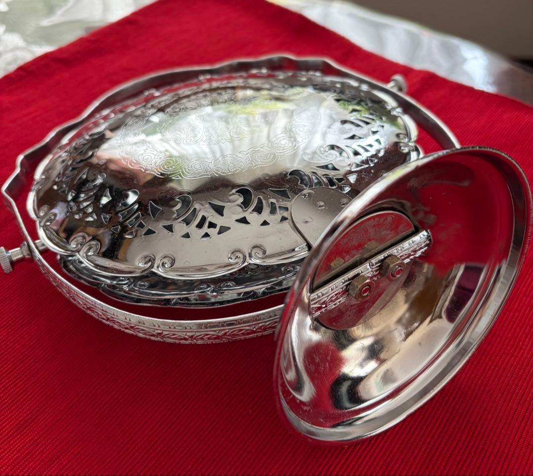 イギリス ケーキスタンド バタフライ型 アンティーク