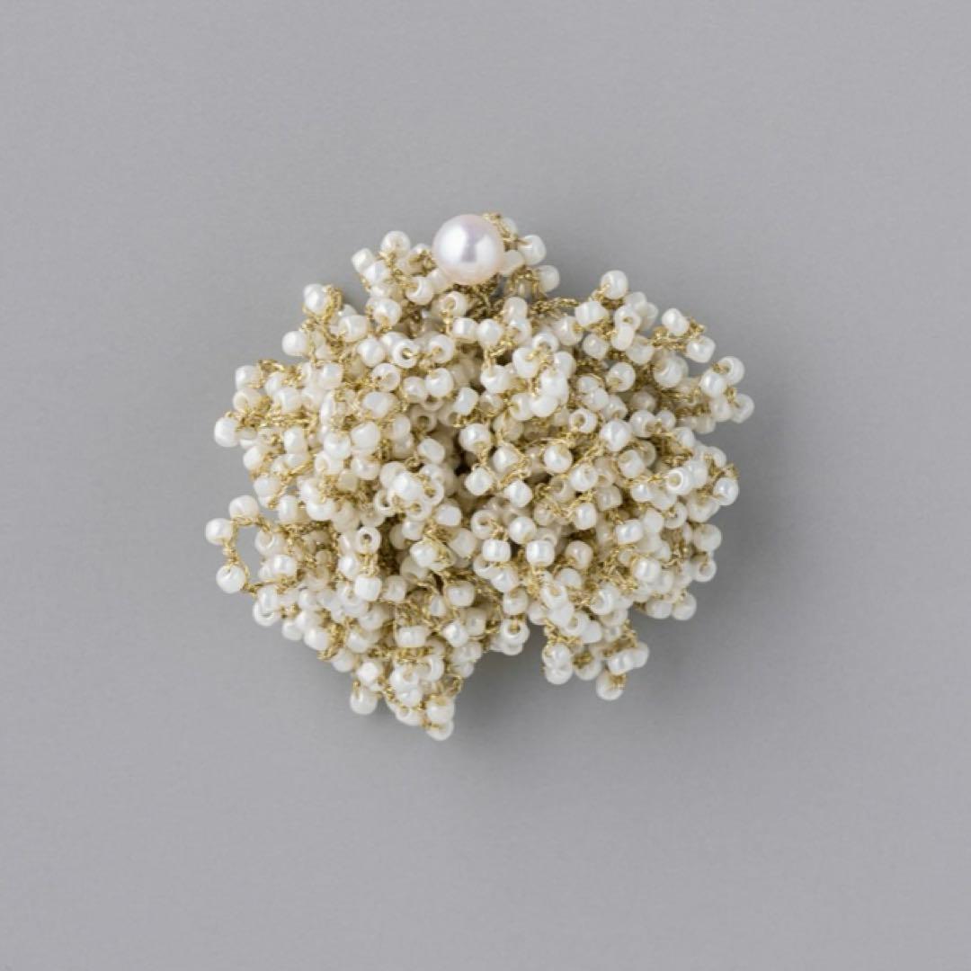 fua accessory 始まりの時 アイボリー L 片耳用 箱・巾着つき