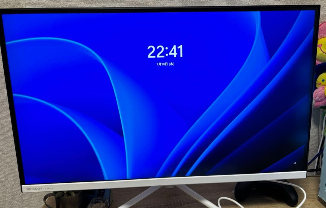 グリーンハウス ゲーミングモニター 27インチ 180Hz ホワイト