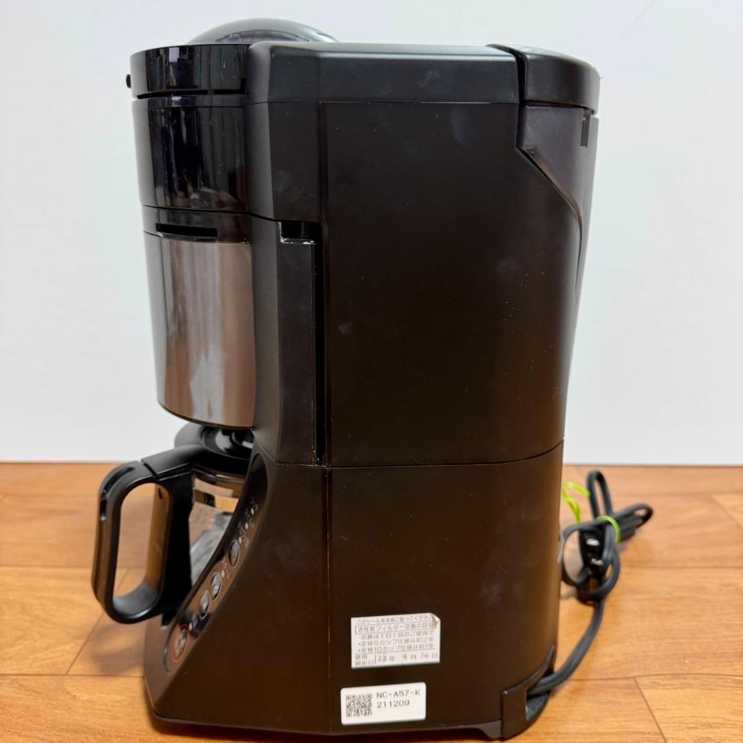 ☆ パナソニック NC-A57 K 全自動ミル付 コーヒーメーカー 沸騰浄水機能