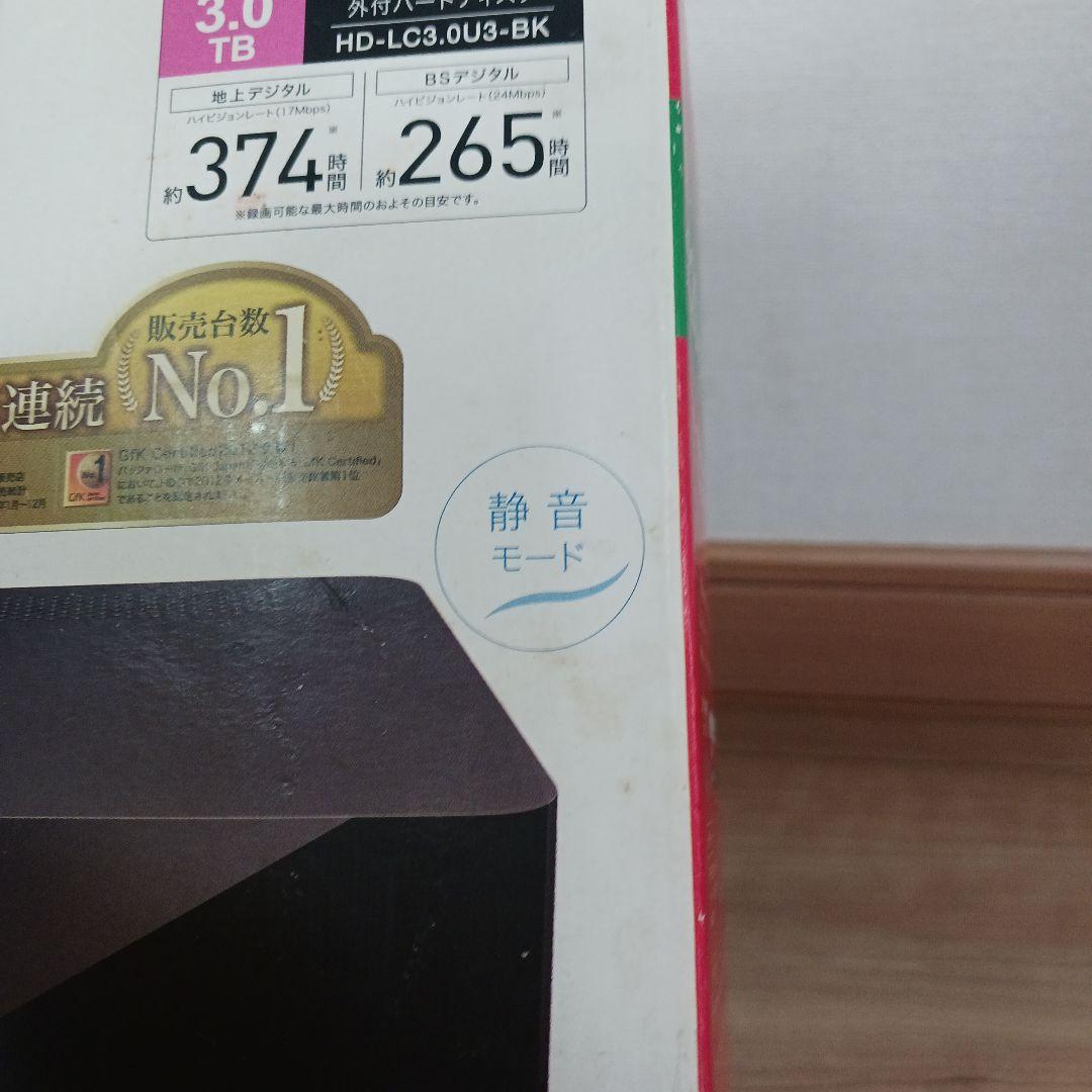 BUFFALO パソコン&テレビ用外付けハードディスクHD-LC3.0U3-BK