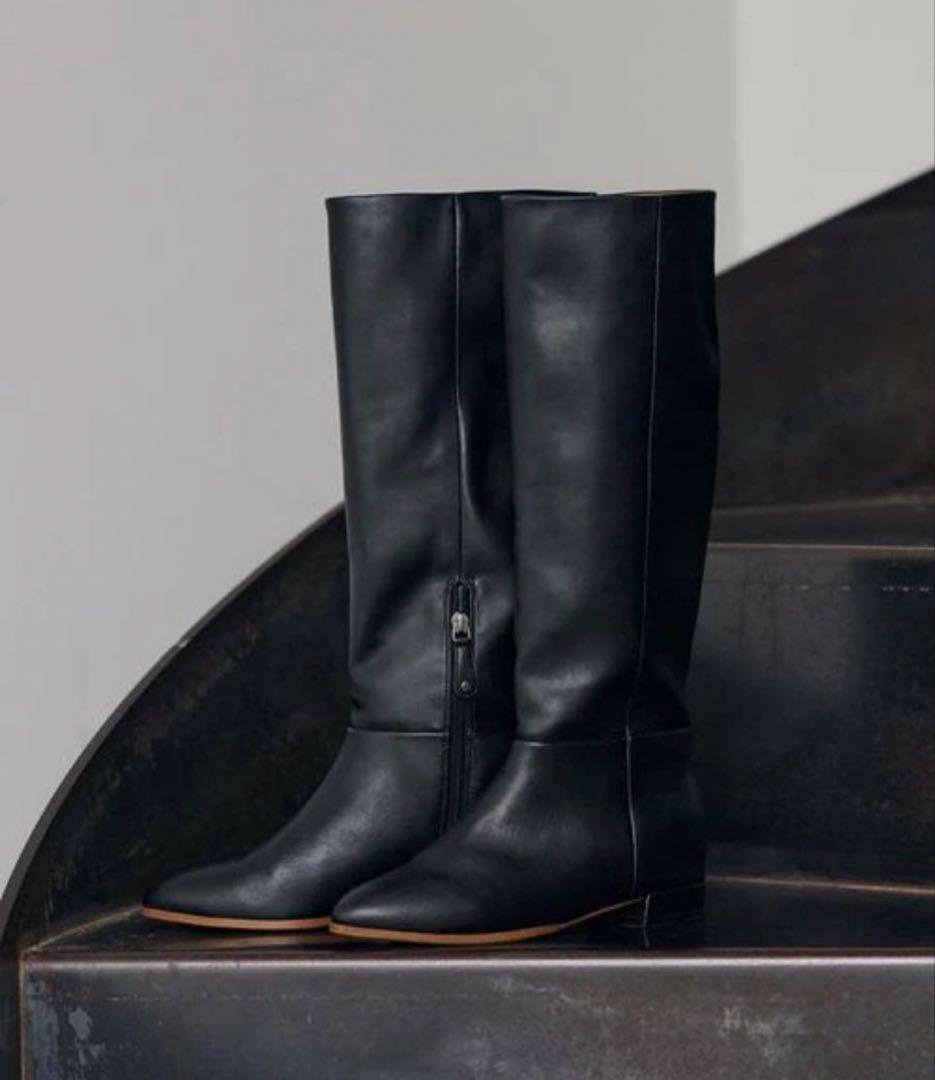 【新品未使用】Mazell 撥水加工インヒールロングブーツ　ヨンアさん着用