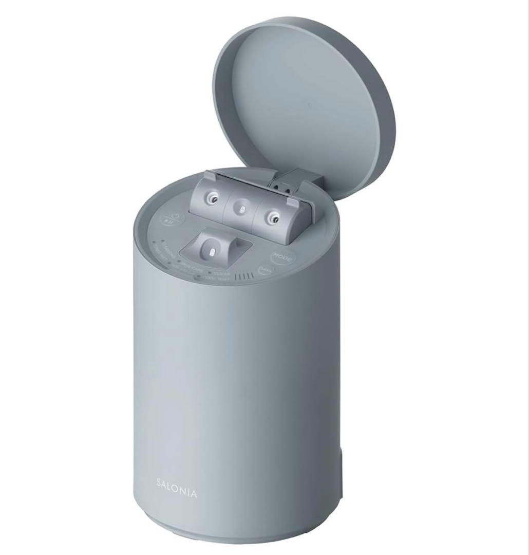 SALONIA フェイススチーマー グレー