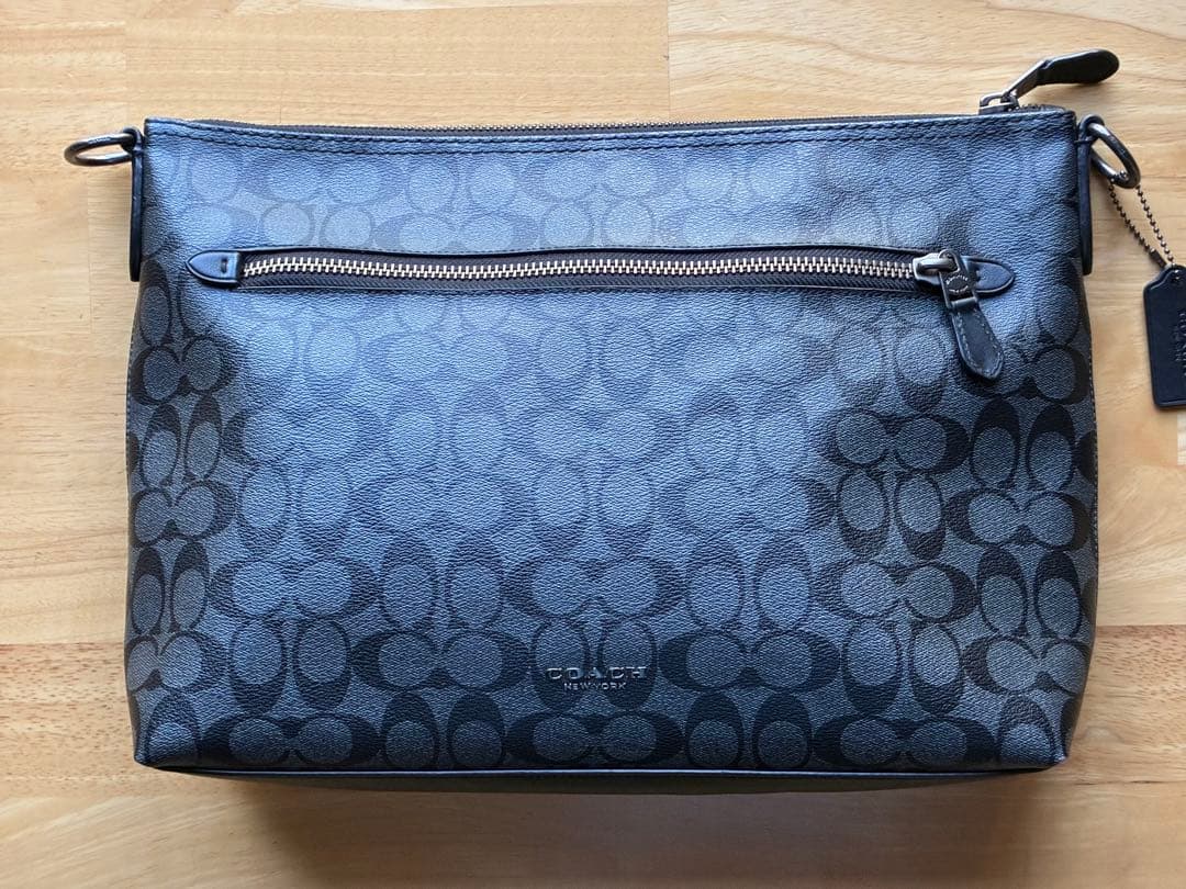 本日終了　美品　COACH グラハムメッセンジャーバッグ レザーPVC