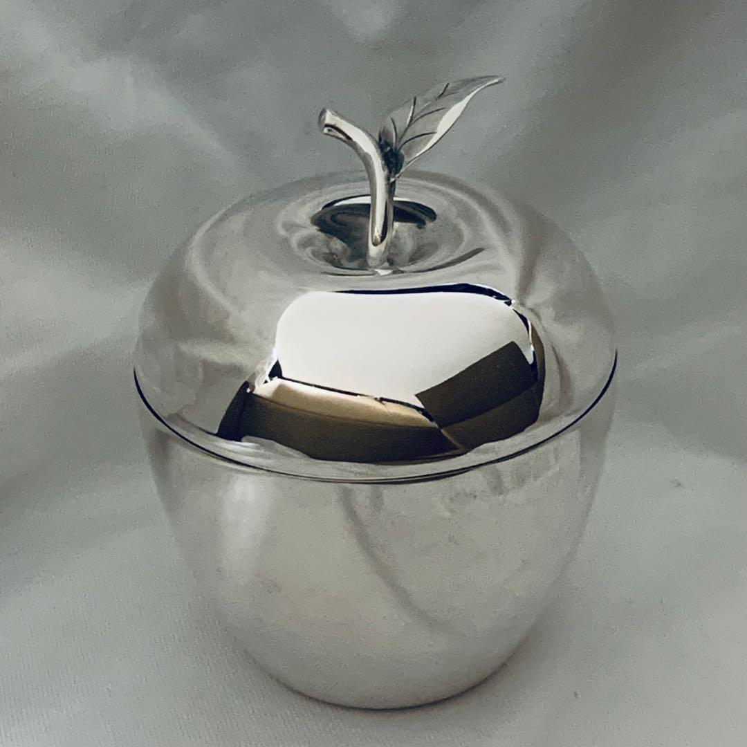 【美品レア】ティファニー　リンゴ　林檎　小物入れ　オブジェ　シルバー925