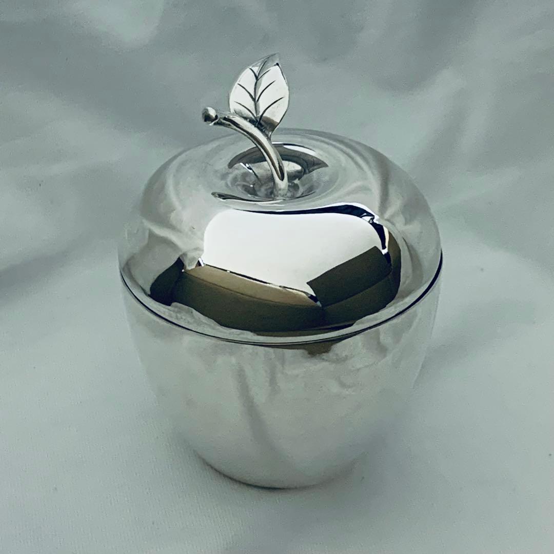 【美品レア】ティファニー　リンゴ　林檎　小物入れ　オブジェ　シルバー925