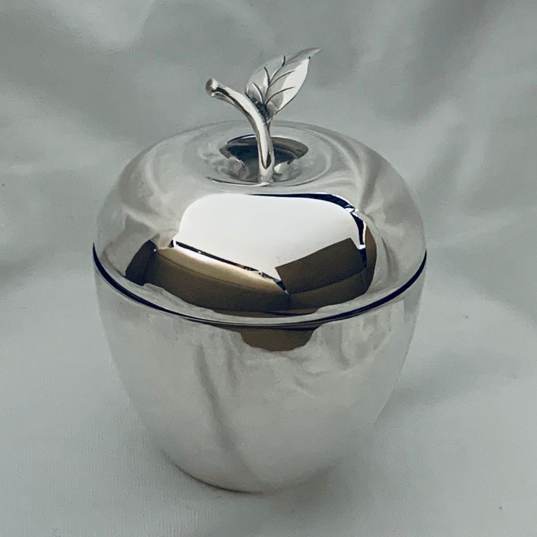 【美品レア】ティファニー　リンゴ　林檎　小物入れ　オブジェ　シルバー925