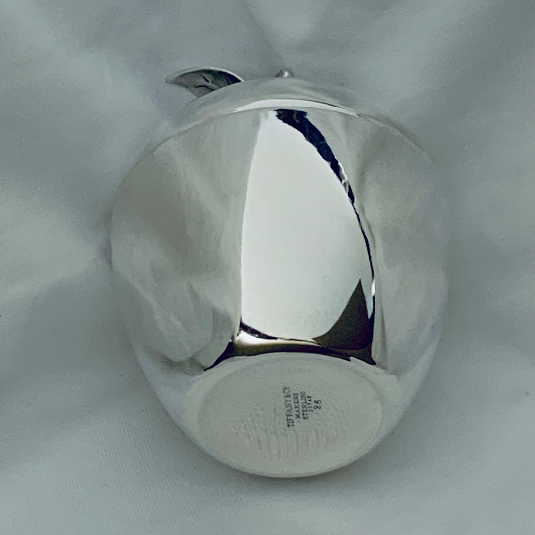 【美品レア】ティファニー　リンゴ　林檎　小物入れ　オブジェ　シルバー925