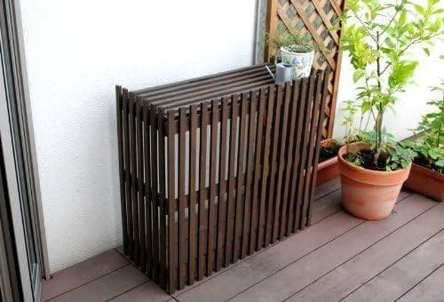 ガーデンガーデン エアコン室外機カバー ダークブラウン MAC-875LIGHT