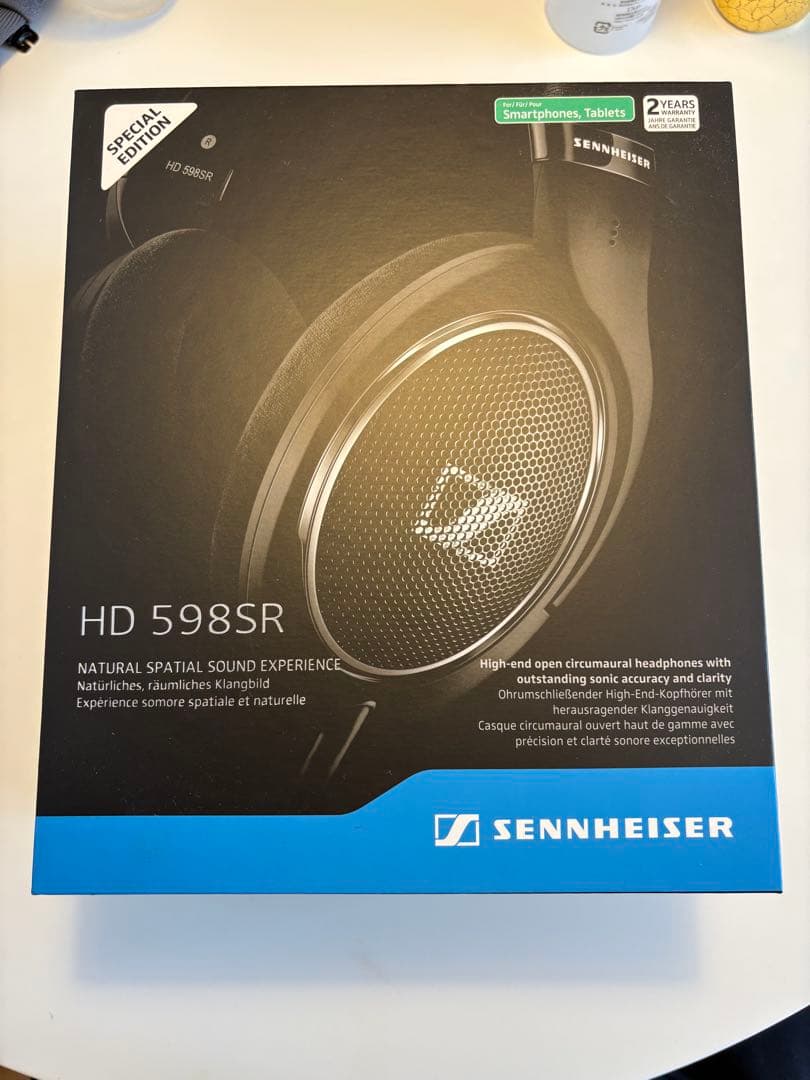 ゼンハイザー HD598SR 開放型ヘッドホン オープン型