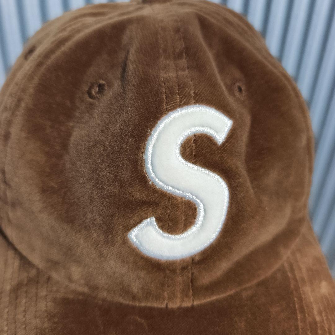 Supreme Velvet S Logo 6-Panel ベルベット Sロゴ茶