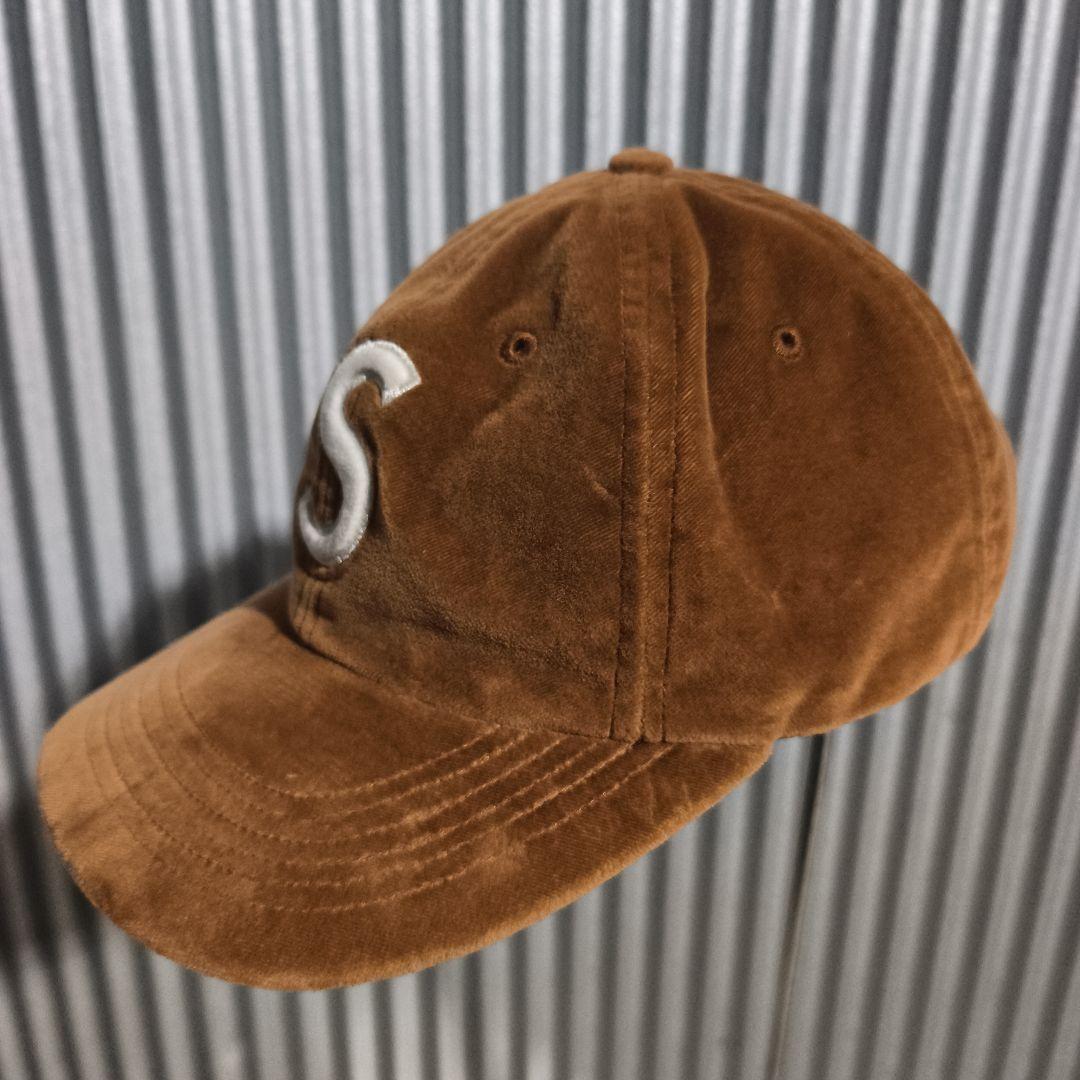 Supreme Velvet S Logo 6-Panel ベルベット Sロゴ茶