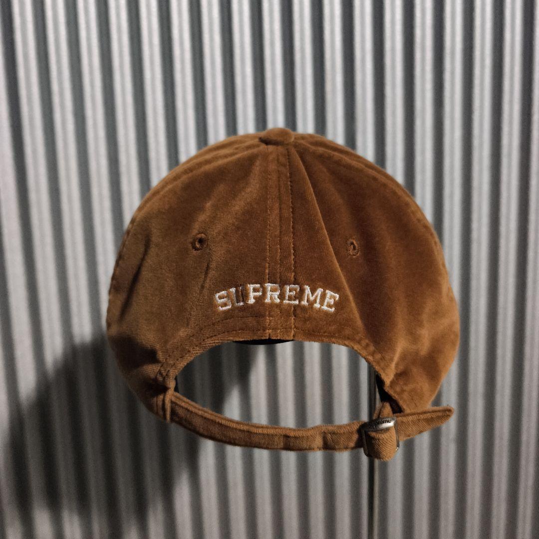 Supreme Velvet S Logo 6-Panel ベルベット Sロゴ茶