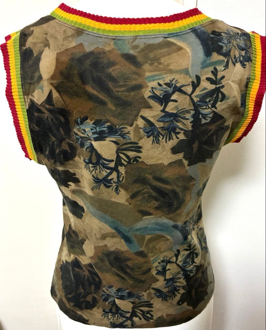 Christian Dior ガリアーノ期　レア カモフラ　ラスタタンク 美品