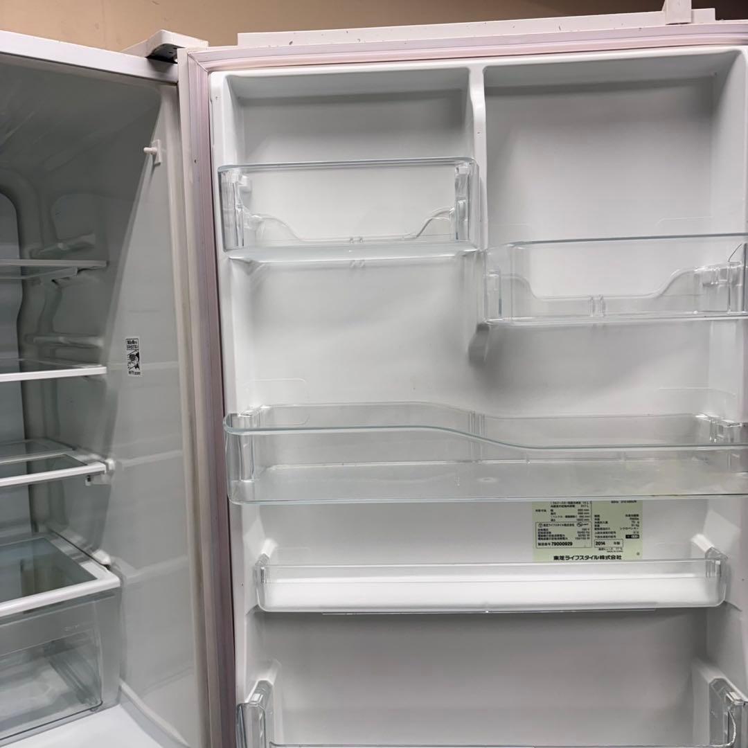 592 ファミリー向け　5ドア　冷蔵庫　大型　右開き　400L強 極美品　保証付