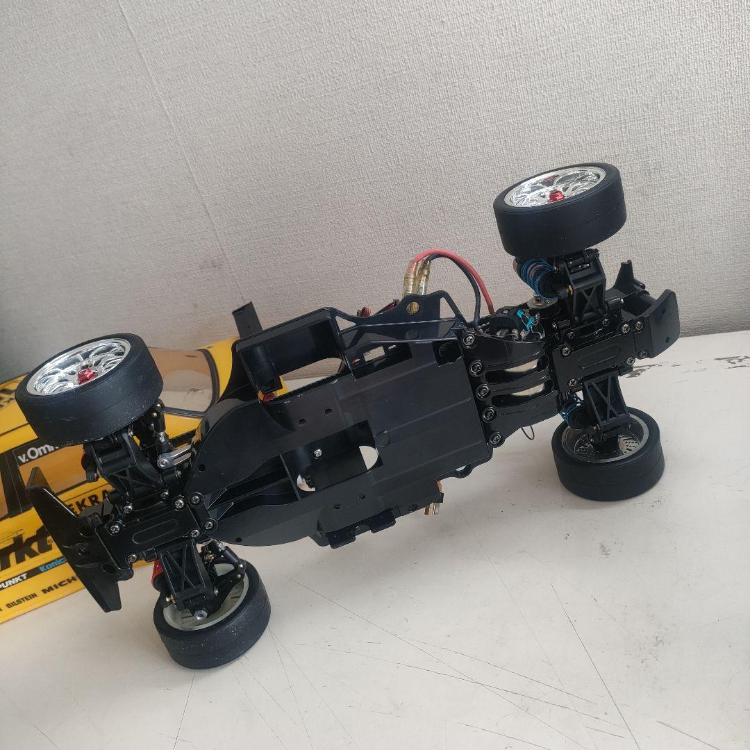 【当時物、レア】タミヤTA03シャーシ、メカ付き、メルセデスボディ付き