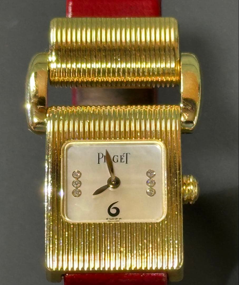 Piaget ピアジェ　ミスプロトコール　K18YG シェル文字盤　6Pダイヤ
